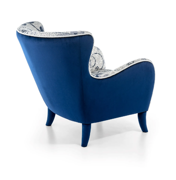 MEDEA - Fabric armchair with armrests by Sicis - view 3
