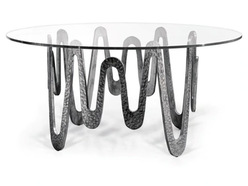 ONDE - Round glass table by Sicis - view 3