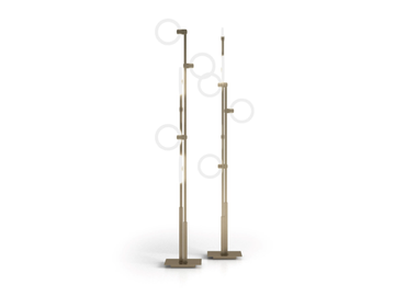 POLO - LED floor lamp in metal and methacrylate by Sicis - view 2