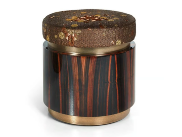 RING - Round leather pouf by Sicis - view 2