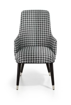 VENEZIA - Fabric chair with armrests by Sicis - view 3