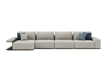 ZENO - Sectional fabric sofa by Sicis - view 2
