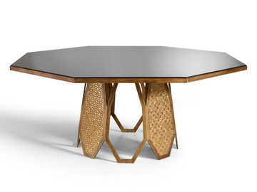 BORGIA - Octagonal mirrored glass table by Sicis - view 2