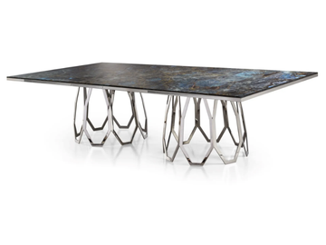 BORGIA - Rectangular marble table by Sicis - view 2