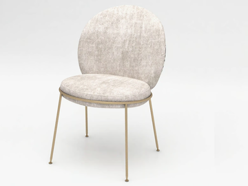 AMARETTO - Velvet chair by Sicis - view 2