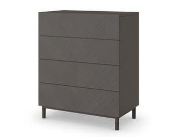 PATCHWORK - Wood veneer chest of drawers with integrated handles by Sicis - view 2