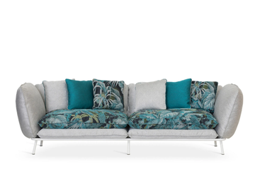 LIPARI - 2 seater fabric garden sofa with removable cover by Sicis - view 2