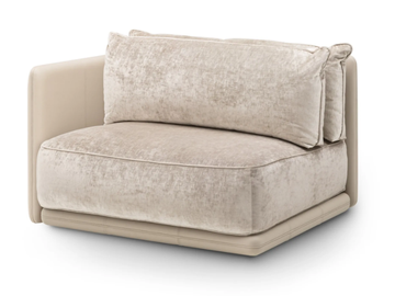 ISLAND - Modular fabric armchair with armrests by Sicis - view 2