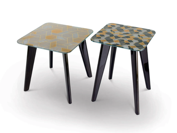 OWEN - Square glass coffee table by Sicis - view 2
