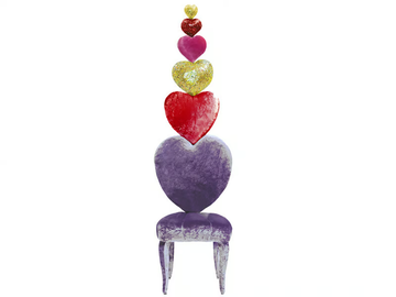 SEDIA DI FIDANZAMENTO - Upholstered velvet chair high-back by Sicis - view 2