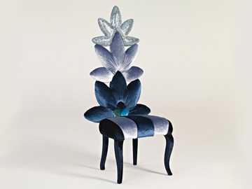 LEAVES - Fabric chair high-back by Sicis - view 3