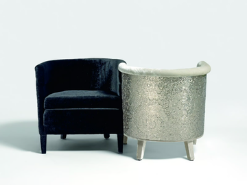 SECRET LOVERS - Upholstered armchair with armrests by Sicis - view 2