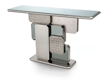 VIENNA - Rectangular mirrored glass console table by Sicis - view 2