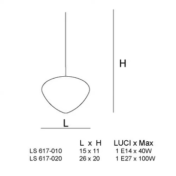 CUORE LS 617 - Murano glass pendant lamp by Siru - view 3