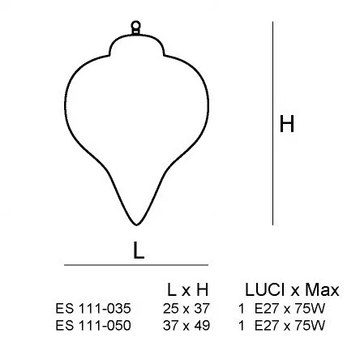 GOCCIA ES 111 - Murano glass outdoor pendant lamp by Siru - view 3