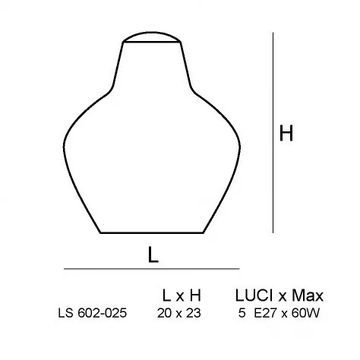 LONDON LS 602 - Murano glass pendant lamp by Siru - view 3