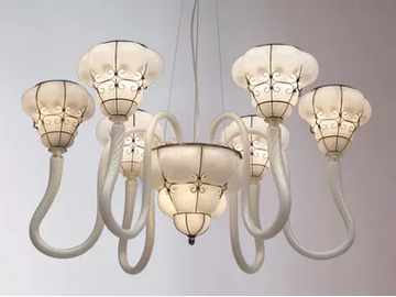 MS 232 - Murano glass chandelier by Siru - view 2