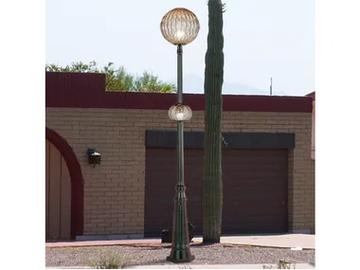 SFERA EP 363 - Murano glass garden lamp post by Siru - view 2