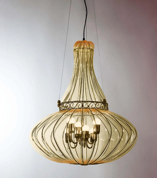 DOGE MS 118 - Murano glass pendant lamp by Siru - view 3