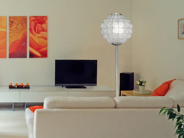POUFF RP 383 - Murano glass floor lamp by Siru - view 2