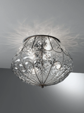 SAN TOMÀ MC 413 - Murano glass ceiling light by Siru - view 3