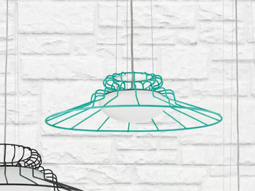 SUNRISE LS 613 - Murano glass pendant lamp by Siru - view 2