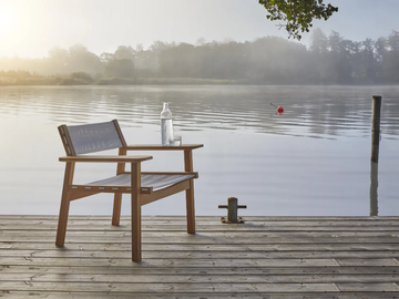 DJURÖ - Garden Batyline® easy chair with armrests by Skargaarden - view 3