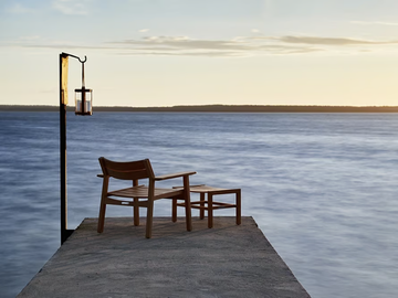 DJURÖ - Rectangular teak garden footstool by Skargaarden - view 3