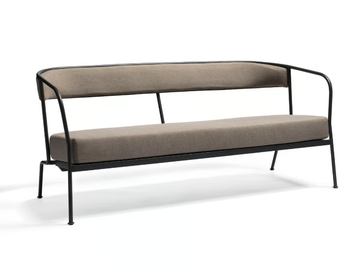 ARHOLMA - 3 seater fabric garden sofa with metal structure by Skargaarden - view 2