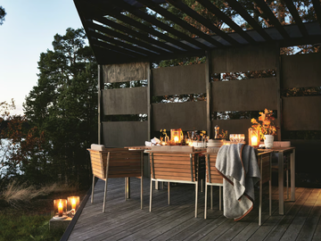 HÄRINGE - Garden teak armchair by Skargaarden - view 3