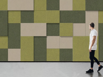 T-FRAME SURFACE - Fireproof polyester fibre Acoustic wall panel by Slalom - view 2