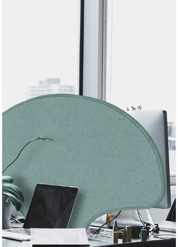 T-LIGHT - Sound absorbing polyester fibre desktop partition by Slalom - view 3
