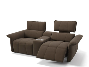 ADRIA KINO - Recliner 2 seater fabric sofa by Sofanella - view 2
