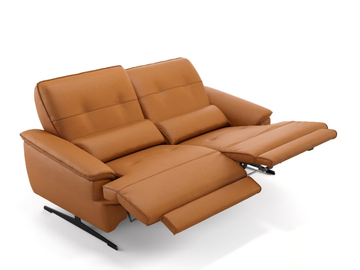 PERLO - 2 seater leather sofa by Sofanella - view 2