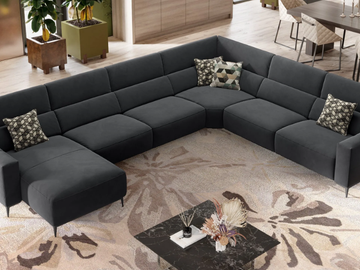 TOLEDO - Corner fabric sofa by Sofanella - view 3