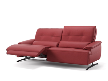 PERLO - 3 seater leather sofa by Sofanella - view 2