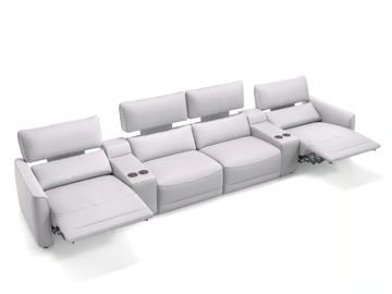 GALA KINO - 4 seater leather sofa by Sofanella - view 2