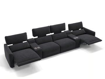 GALA KINO - 4 seater fabric sofa by Sofanella - view 2