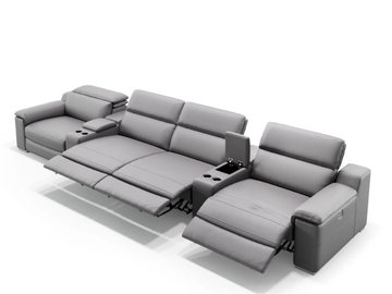 MACELLO KINO - 4 seater leather sofa by Sofanella - view 2