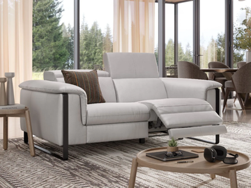 VIENNA - 2 seater leather sofa by Sofanella - view 3