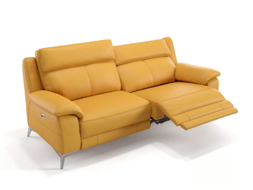 ALIANO - 3 seater leather sofa by Sofanella - view 3