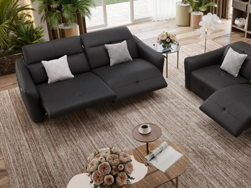 CASADO - 3 seater leather sofa by Sofanella - view 3
