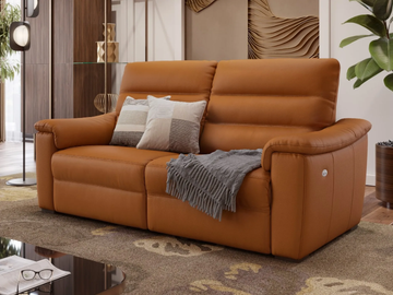 CREMONA - 3 seater leather sofa by Sofanella - view 3