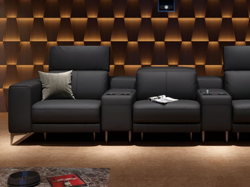 CUPELLO KINO - 3 seater leather sofa by Sofanella - view 3