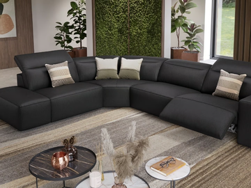 LENOLA - Corner leather sofa by Sofanella - view 3