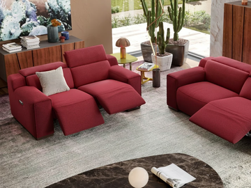 LORETO - 2 seater fabric sofa by Sofanella - view 3