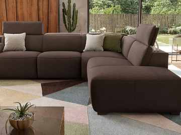 LORETO - Corner fabric sofa by Sofanella - view 3