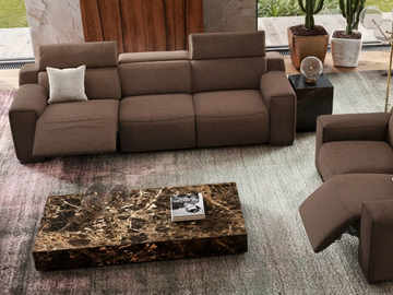 LORETO XXL - 3 seater fabric sofa by Sofanella - view 3