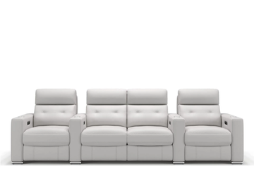 MATERA - 4 seater leather sofa by Sofanella - view 3
