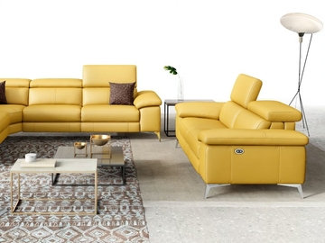MILANO - 2 seater leather sofa by Sofanella - view 3